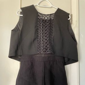 Maje mesh romper with crop top EU 36